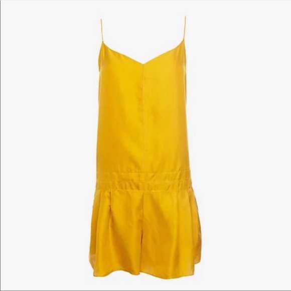 Rag & Bone Yellow Silk Romper - Picture 3 of 5